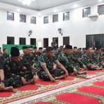 Jelang Pergantian Akhir Tahun 2023, Prajurit Dan PNS Korem 043/Gatam Do’a Bersama