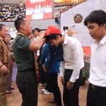 Acara Pelepasan Dan Penyerahan Mahasiswa KKN Unila, Kasrem 043/Gatam Sampaikan Wawasan Kebangsaan Dan Bela Negara
