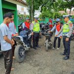 Ciptakan Situasi Aman Dan Nyaman Jajaran Sat Lantas Polres Mesuji Berikan Himbauan Kepada Pengendara Memakai Kenalpot Brong