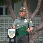 Upacara Bulanan Danrem 043/Gatam Sampaikan Penekanan Panglima TNI Untuk Berpegang Teguh Pada Pedoman Netralitas TNI