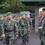 Tiga Matra TNI Wilayah Provinsi Lampung Ikuti Apel Gelar Pasukan Pengamanan Pemilu Tahun 2024 Tersebar, Secara Virtual Dengan Panglima TNI