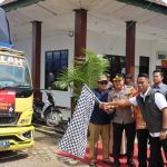 Kapolres Mesuji Bersama Ketua KPU Dan Stakeholder Lainnya Melepas Pendistribusian Logistik Pemilu 2024
