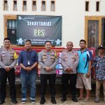 Jelang Pemilu Kapolres Mesuji Melaksanakan Peninjauan Tempat Penyimpanan, Pendistribusian Dan Pengamanan Logistik Pemilu Di Kantor PPK Dan PPS