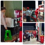 Jajaran Polsek Simpang Pematang Lakukan Monitoring Pengecekan SPBU Desa Jaya Sakti