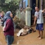 Lesty Putri Utami Bantu Warga Terdampak Banjir Di Lamsel