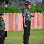 Pimpin Upacara Bulanan Bersama Forkopimda Danrem 043/Gatam Bacakan Amanat Gubernur Lampung