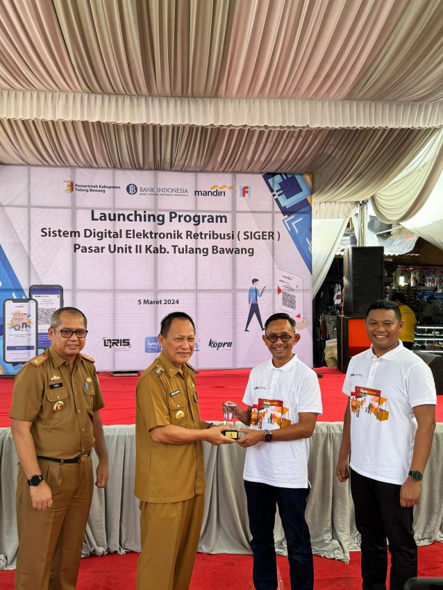 Kabupaten Tulang Bawang Pelopor Pembayaran Retribusi secara Elektronik di Pasar