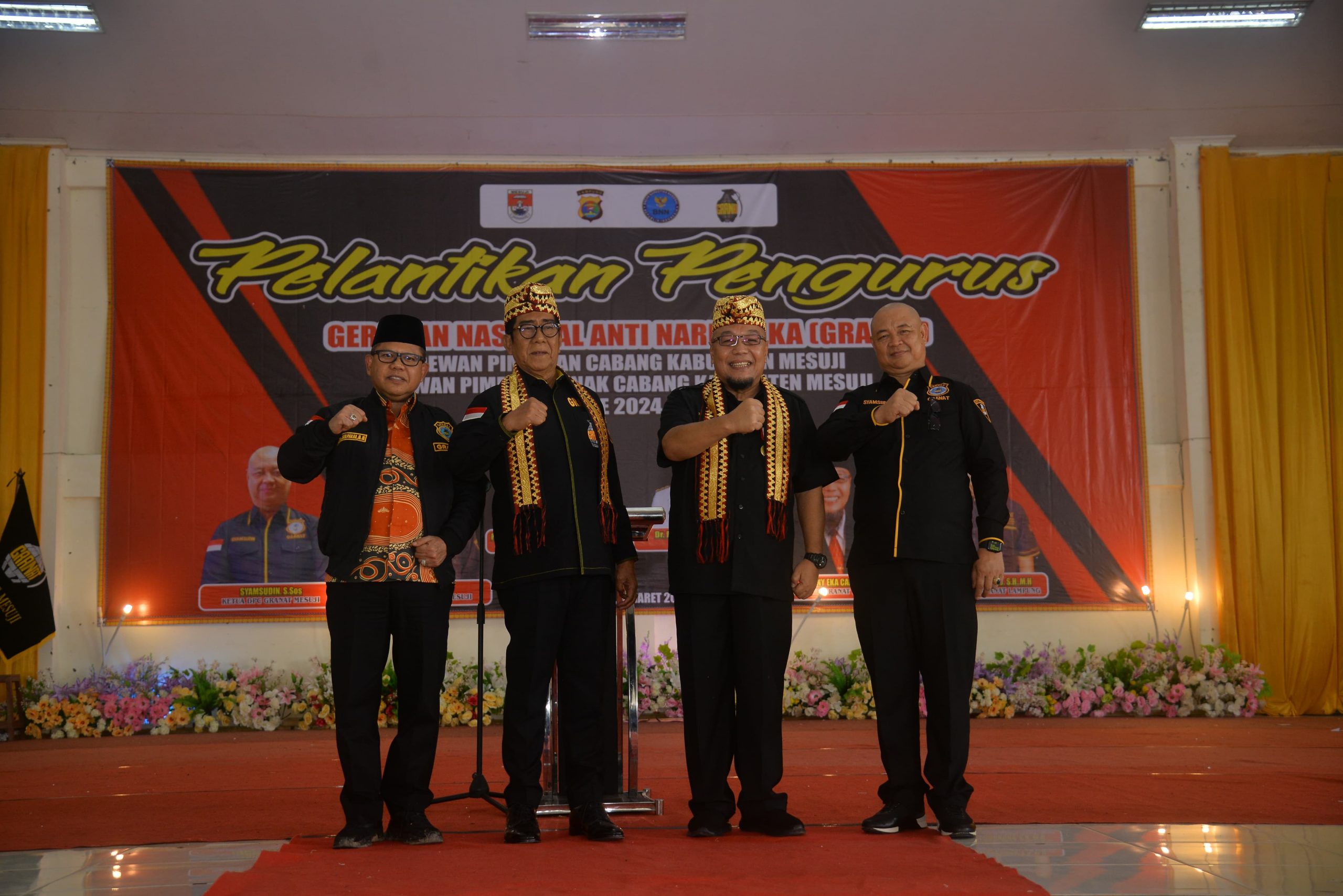 Ketua Umum DPP GRANAT Prof. Dr. Henry Yosodiningrat Lantik DPC Dan DPAC Kabupaten Mesuji