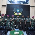 Danrem 043/Gatam Sambut Silaturahmi Danbrigif 4 Marinir/BS