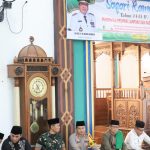 Kapolres Mesuji Hadiri Safari Ramadhan Dimasjid Agung Darussalam Mulya Agung