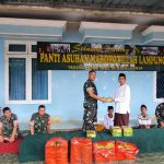 Jum’at Berkah di Bulan Ramadhan, Kodim 0410/Kota Bandar Lampung Berbagi Nasi Kotak Kepada Panti Asuhan Mardhotillah