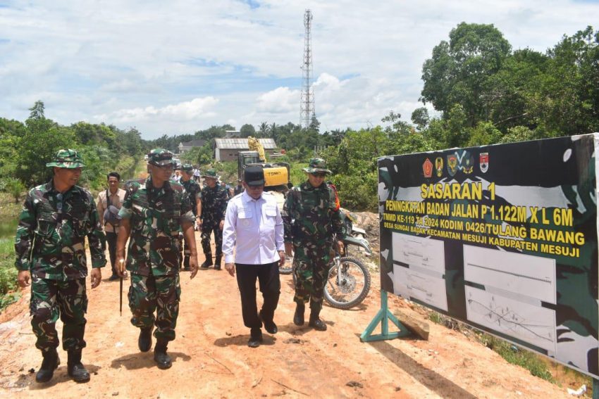 Tutup TMMD Ke-119, Danrem 043/Gatam Sampaikan Ucapan Terima Kasih Kepada Bupati Serta Forkopimda Mesuji