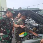 Tim Asnik Denpal II/3 Bandar Lampung Cek Ranmor Dinas Kodim 0410/KBL