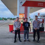 Menindak Lanjuti Pimpinan, Jajaran Sat Binmas Polres Mesuji Lakukan Himbauan Kepada Petugas SPBU Simpang Pematang