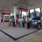 Polsek Tanjung Raya Mberilan Himbauan Kepada Pemilik SPBU Brabasan Agar Tidak Melakukan Pengoplosan BBM