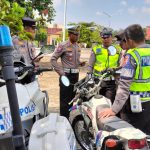 Dalam Rangka Hadapi Operasi Ketupat Krakatau 2024 Polres Mesuji Cek Kendaraan Dinas Roda 2 Dan 4