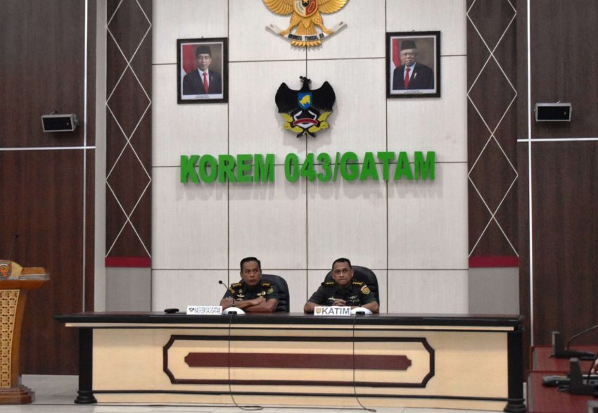 Taklimat Akhir Audit Kinerja Dari Itdam II/Swj, Danrem 043/Gatam Perintahkan Untuk Segera Di Tindak Lanjuti