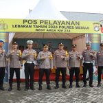 Jelang Perayaan Hari Raya Idul Fitri Kapolres Mesuji Bersama PJU Lakukan Pengecekan Kesipan Pos Pelayanan