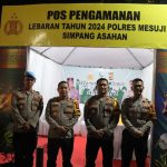 Kapolres Mesuji Lakukan Pengecekan Kesiapan Pos Pam Lebaran Tahun 2024 Diperbatasan Kabupaten Mesuji