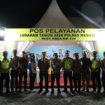 Kapolres Mesuji Lakukan Pengecekan Pos Yan Kesiapan Arus Mudik Lebaran Di Rest Area Km 234