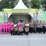 Kapolres Mesuji Bersama Ibu Ketua Bhayangkari Apresiasi Seluruh Anggota Bertugas Di Pos Yan Ops Krakatau 2024