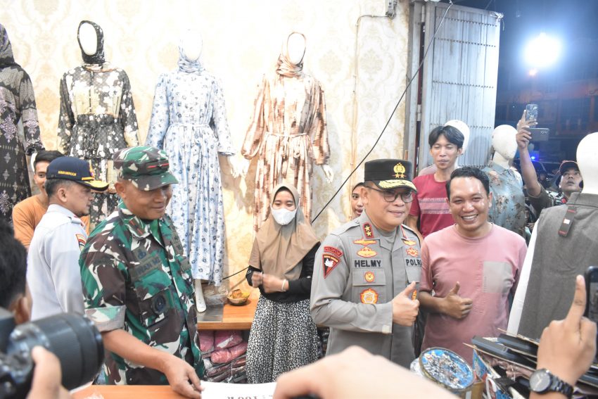 Danrem 043/Gatam Bersama Kapolda Lampung, Patroli Bersama Pantau Kesiapan Pengamanan Hari Raya Idul Fitri 1445 H