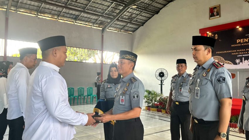 694 Warga Binaan Lapas Narkotika Bandar Lampung Terima Remisi, Satu Orang Langsung Bebas