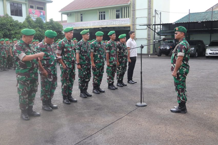 Usai Cuti Lebaran, Ratusan Personel Kodim 0410/KBL Laksanakan Apel Pengecekan