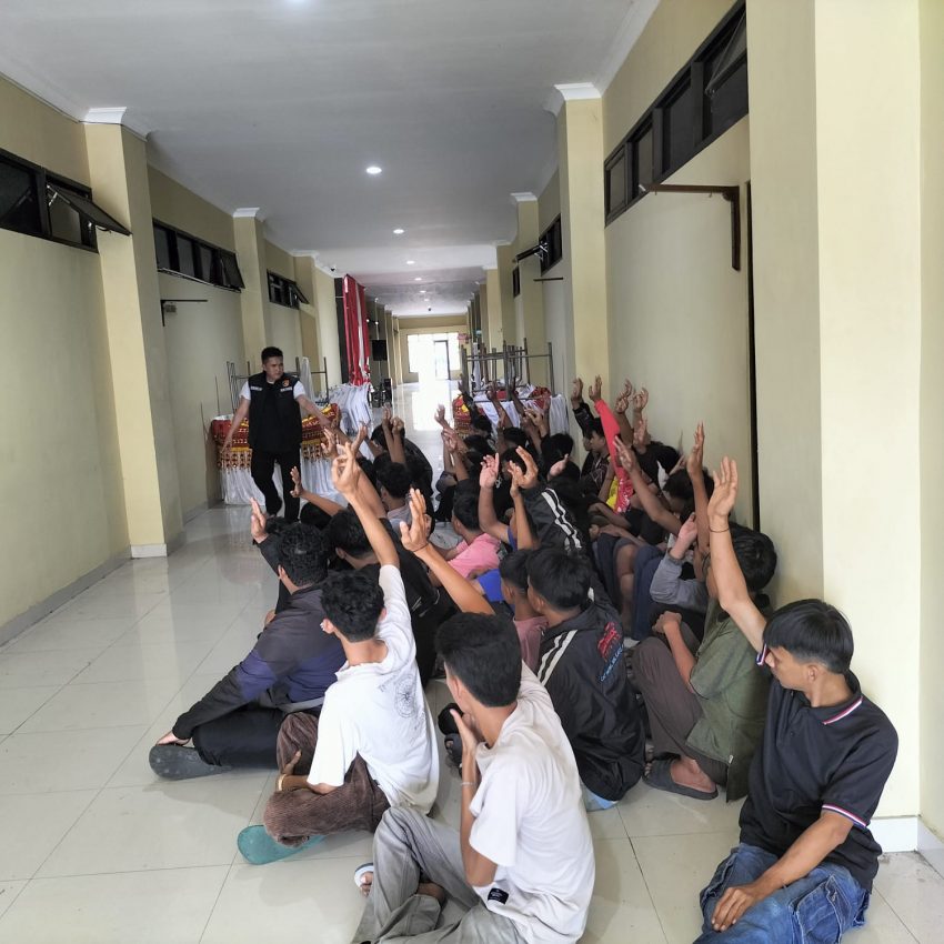 Konvoi Pada Malam Takbir, Polisi di Bandar Lampung Amankan 52 Remaja