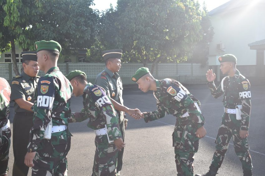 Usai Cuti Hari Raya Idul Fitri 1445 H, Korem 043/Gatam Laksanakan Halal Bihalal