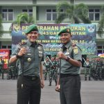 Terima Pasukan, Danrem 043/Gatam Siap Lanjutkan Tugas