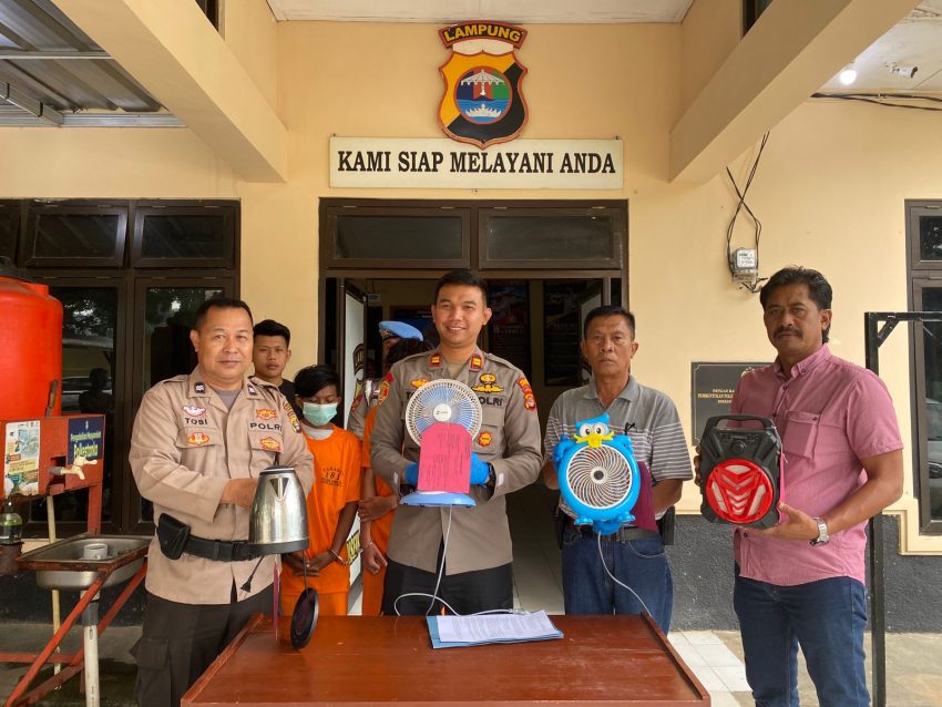 Polsek Kemiling Ringkus Kawanan Spesialis Bobol Sekolah dan Rumah Kosong