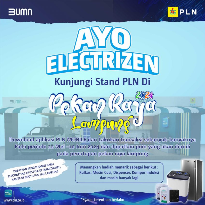 Booth PLN UID Lampung Siap Sambut Pengunjung PRL 2024 dengan Beragam Hadiah Menarik