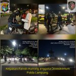 Jaga Kamtibmas di Libur Panjang, Polda Lampung Lakukan Patroli Hunting