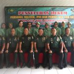 Tingkatkan Kesadaran Hukum, Prajurit dan PNS Kodim 0410/KBL Ikuti Sosialisasi Hukum dari Kumdam II/Sriwijaya