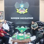 Danrem 043/Gatam, Sambut Silaturahmi Plh. Gubernur Lampung Ir. Fahrizal Darminto, M.A.