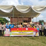 Kapolres Mesuji Gelar Turnamen Mesuji Cup Sepak Bola U-23 Dialapangan Desa Wirabangun