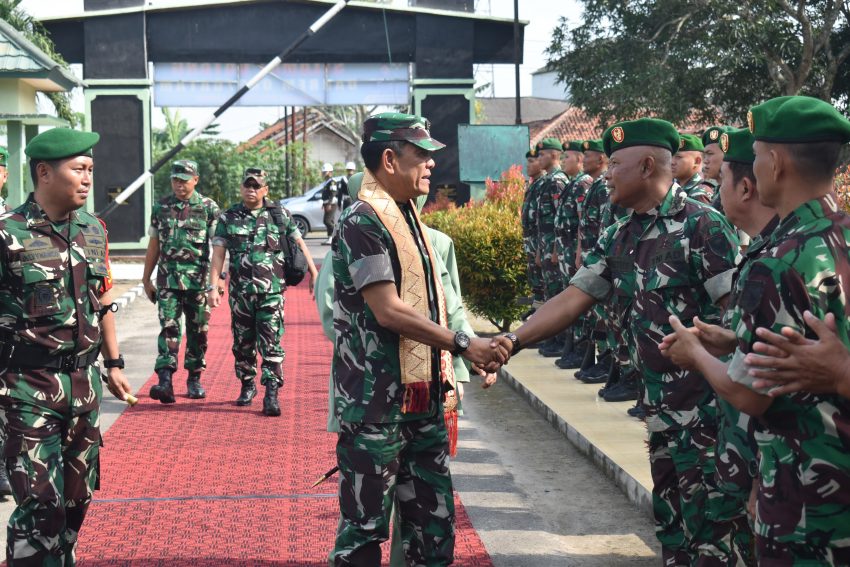 Kunjungi Kodim 0426/TB, Danrem 043/Gatam Disambut Forkopimda Tulang Bawang Dan Forkopimda Mesuji