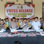 Polres Mesuji Lakukan Press Release Dalam Ops Sikat Krakatau 2024