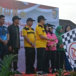Hari Bhayangkara ke-78, Danrem 043/Gatam Ikuti Olahraga Bersama TNI-Polri