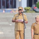 Pj. Gubernur Lampung Pimpin Apel Perdana Dilingkungan Pemprov Lampung