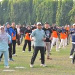 Pj. Gubernur Lampung Ikuti Senam Bersama Pegawai