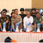Pj. Gubernur Lampung Saksikan Pemusnahan Barang Bukti Narkotika Polda Lampung