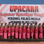 Kapolres Pimpin Upacara Kenaikan Pangkat Personil Polres Mesuji
