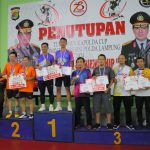 Turnamen Kapolda Cup Badminton Presisi Polda Lampung 2024 Ditutup, Tim Polda Presisi Juara 1 Beregu Instansi