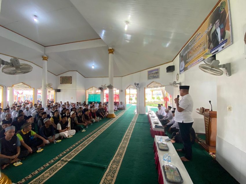 Sambut Tahun Baru Islam 1446 Hijriah, Ratusan Warga Binaan Lapas Narkotika Bandar Lampung Ikuti Tabligh Akbar