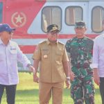 Danrem 043/Gatam Dampingi Pangdam II/Sriwijaya Sambut Kedatangan Presiden Jokowi