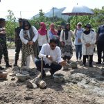 Danrem 043/Gatam Letakan Batu Pertama Tanda Dimulainya Renovasi Camp Latihan Pantai Pasir Putih