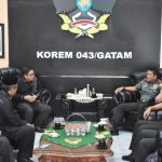 KPU Provinsi Lampung Kunjungi Korem 043/Gatam, Danrem Siap Sukseskan Dan Ciptakan Pilkada Yang Damai