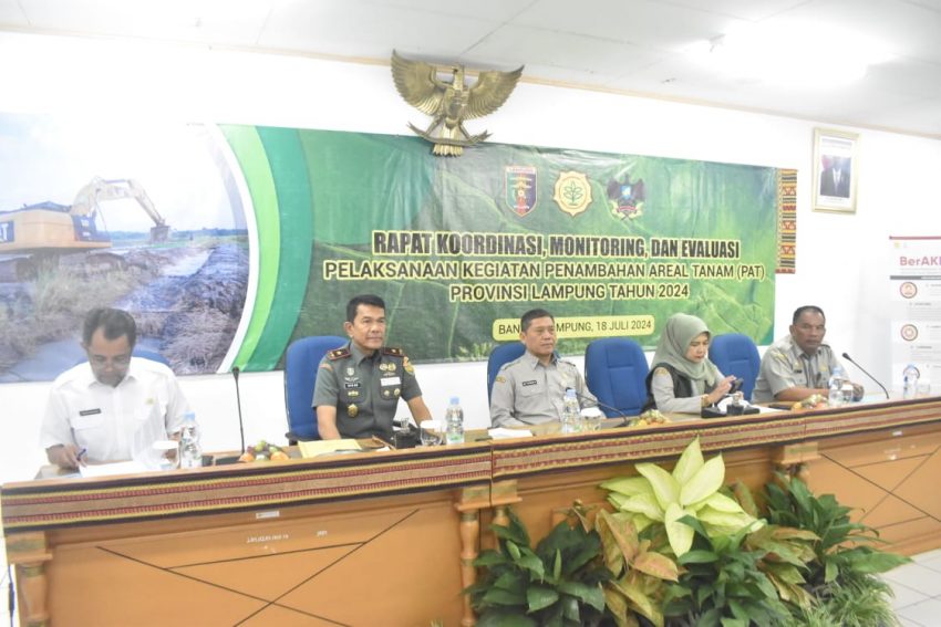 Danrem 043/Gatam Siap Dukung Dan Sukseskan Program PAT Provinsi Lampung